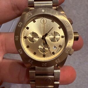Electric Rare DW01 SS gold chronograph watch